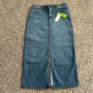 Rachel Zoe Women’s High Rise Maxi Jean Skirt Size 8